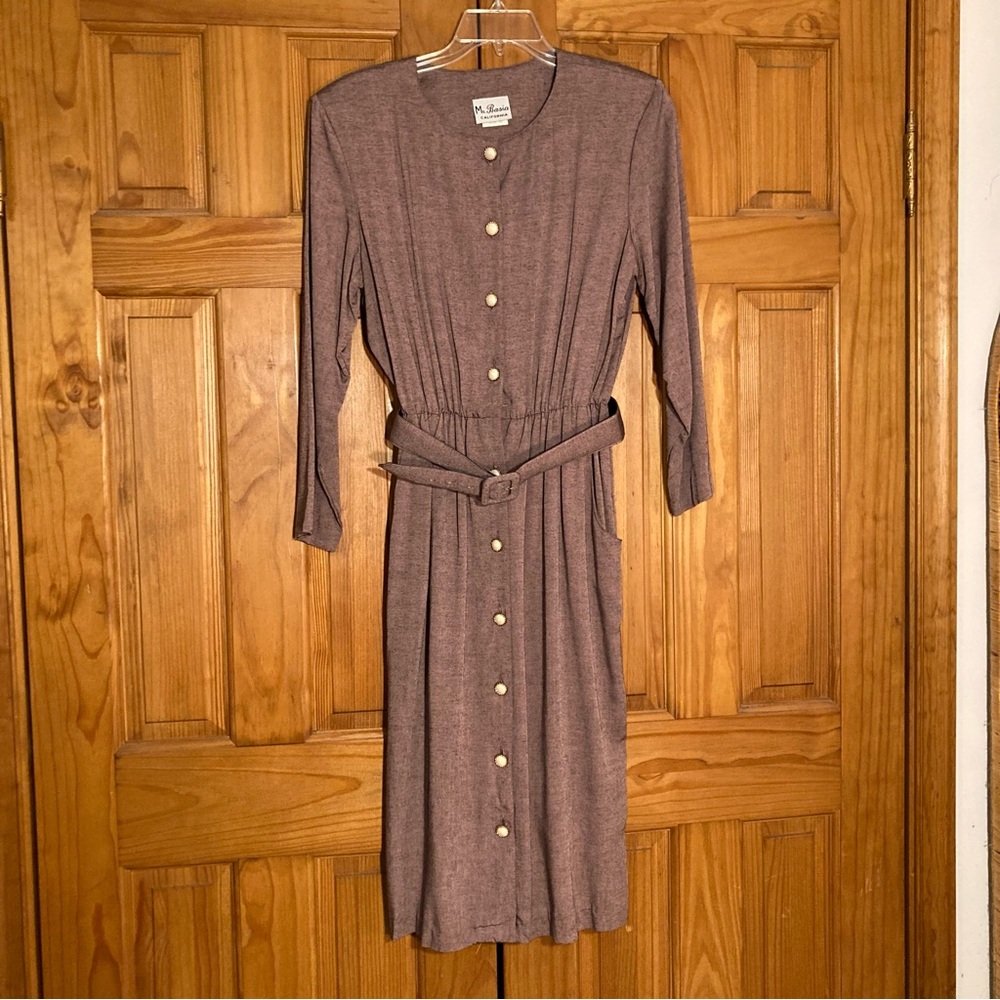 NWOT Vintage Ms. Basia California Midi Dress Size 10